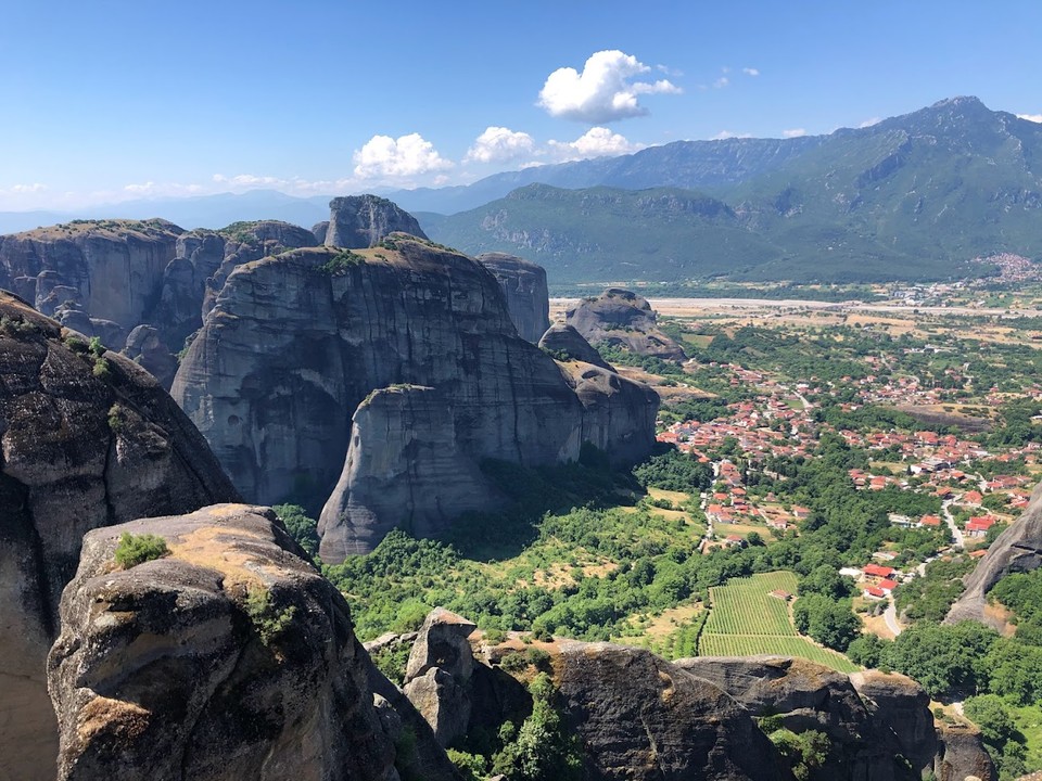 A view from the monastery backyard